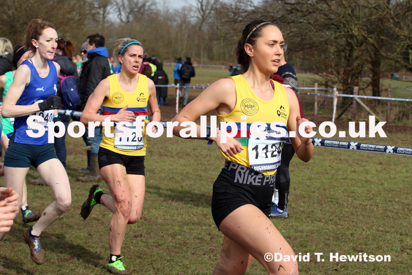 Senior women, 2020 British Athletics Inter Counties Cross Country Champs., Prestwold Hall, Loughborough. Photo: David T. Hewitson/Sports for All Pics